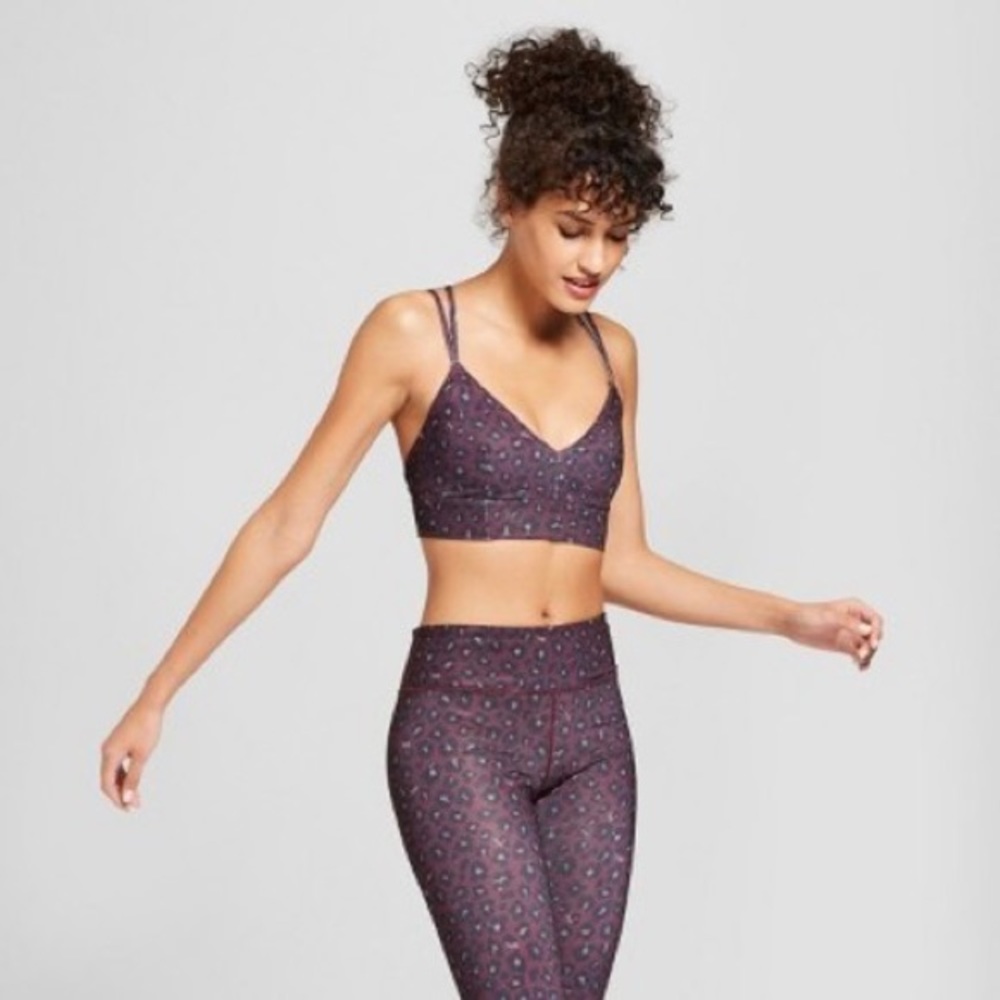 Joy Lab Leopard Sports Bra/Legging Set